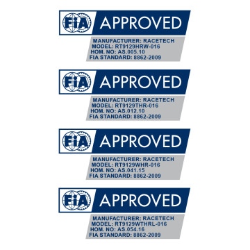 FIA 8862-2009 Approvals