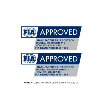 FIA 8855-1999 Approvals (optional)